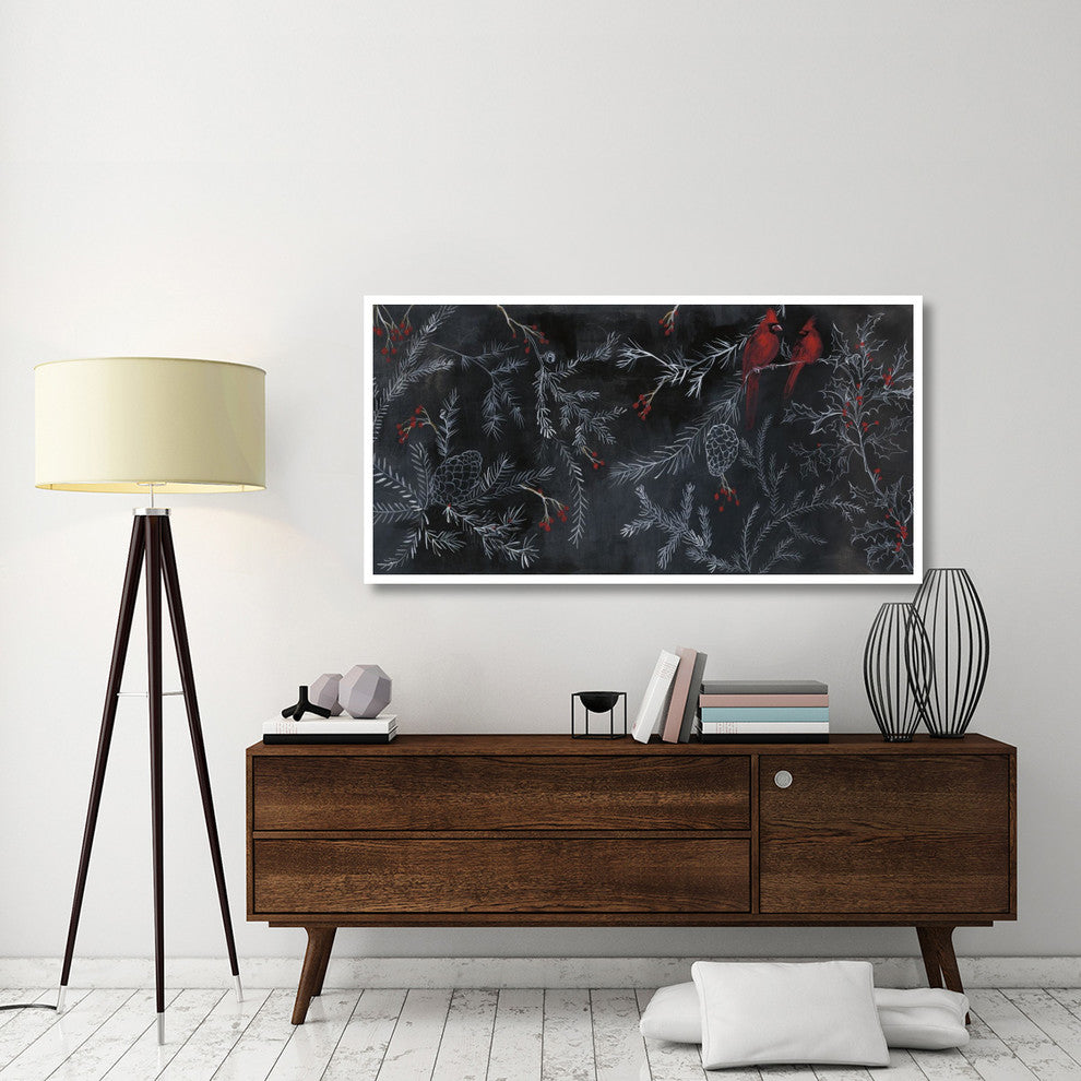 "Cardinal Chalkboard" Digital Paper Print by Danhui Nai, 62"x32"
