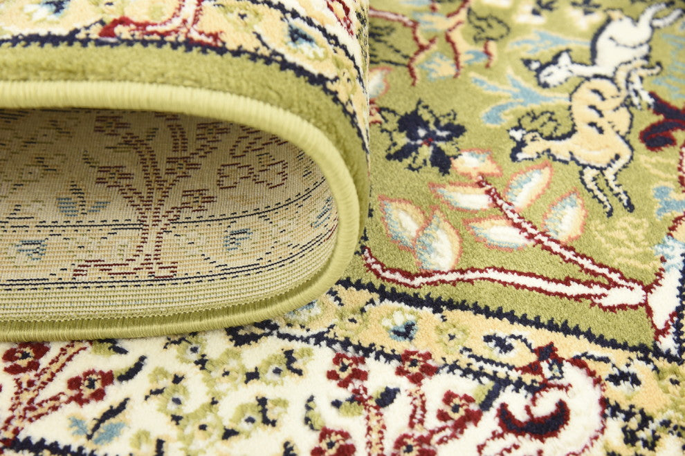 Unique Loom Green Bristol Narenj 3' 0 x 5' 0 Area Rug