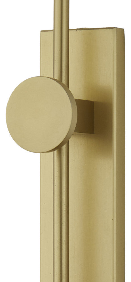 Satire Brass Swing-Arm Wall Sconce