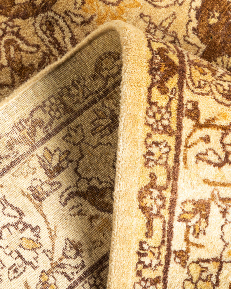 Nayak One-of-a-Kind Hand-Knotted Area Rug Yellow, 4'1"x6'3"