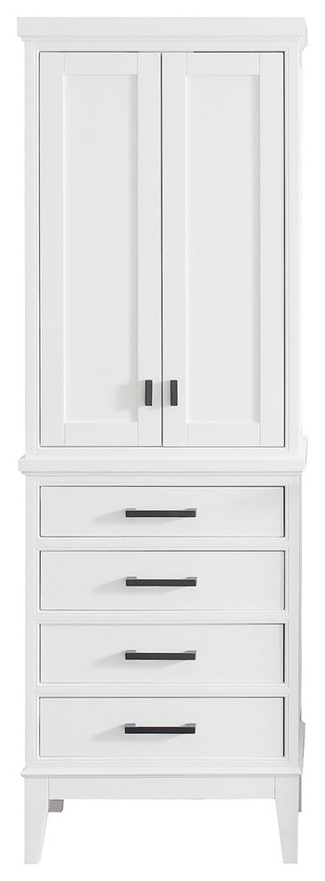 Avanity Madison 24" Linen Tower, White Finish