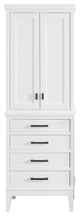 Avanity Madison 24" Linen Tower, White Finish