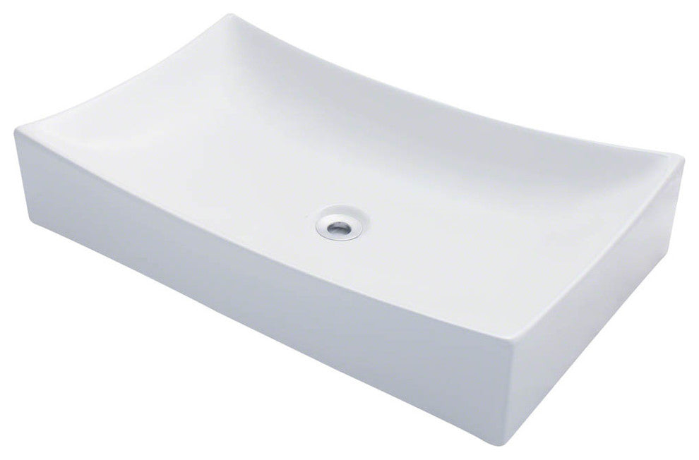 P033VW Porcelain Vessel Sink, White