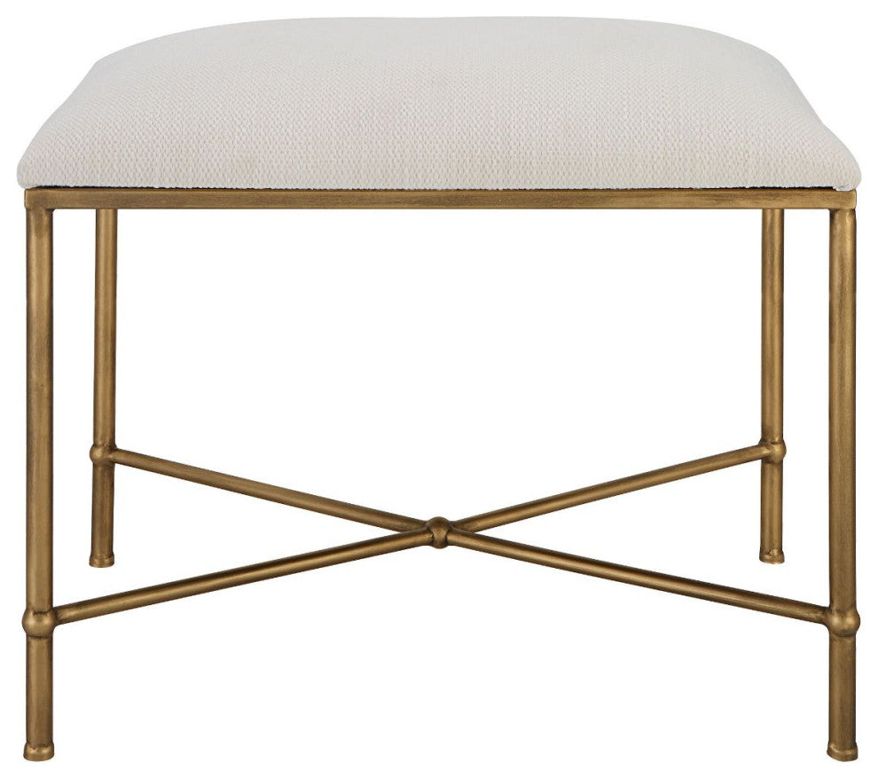 Uttermost Avenham Small Gold Framed Bench