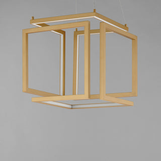 ET2 E21262 Penrose 16"W LED Abstract Square Chandelier - Gold