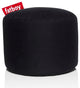 Fatboy Point Stonewashed Cotton Beanbag Ottoman Pouf, Black