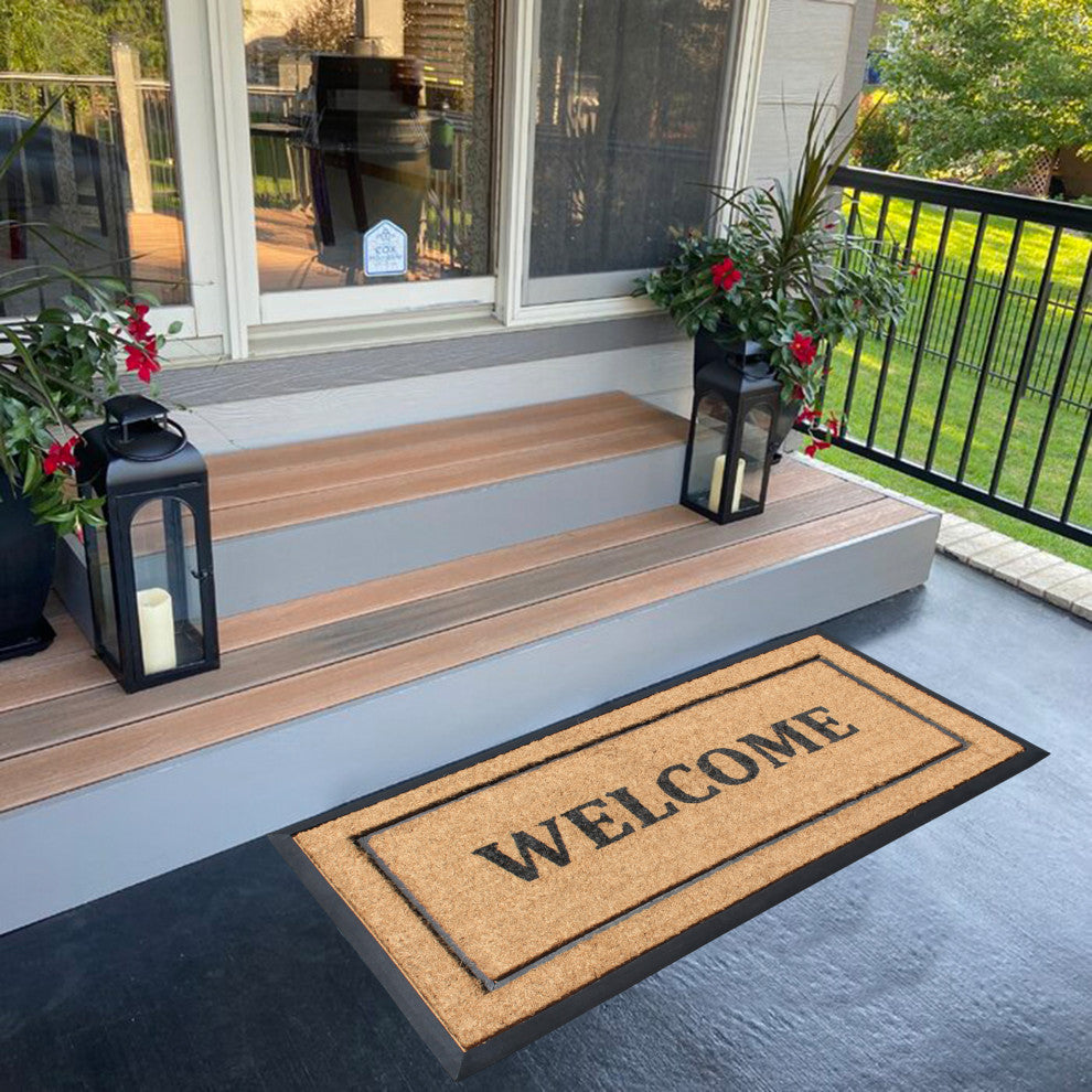 A1HC Entrance Door Mats, 24"� x 48"�, Durable Large Welcome Heavy Duty