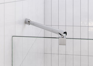 Glass Warehouse 78"x101" Frameless 3 Panel Inline Shower Door, Polished Chrome