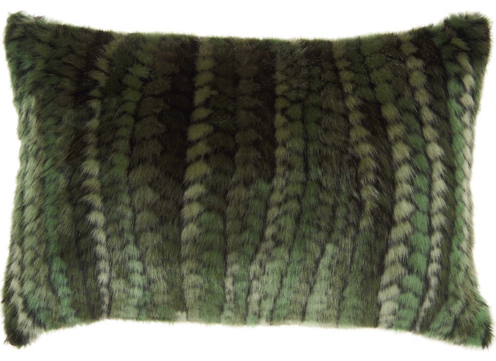 Mina Victory N9551 Throw Blanket, Green, 50" x 70"