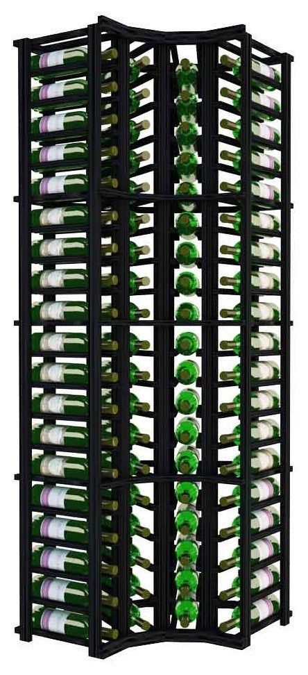 Corrella Wine Rack, Pine and Black