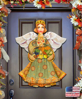 Fall Angel Door Hanger