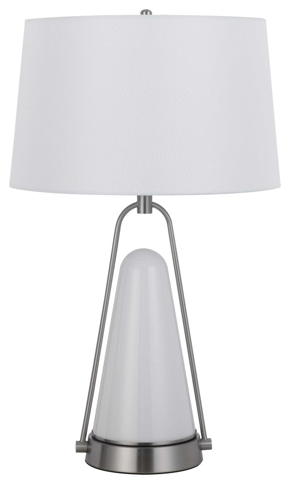 28" Height Birchmore Metal Glass Table Lamp