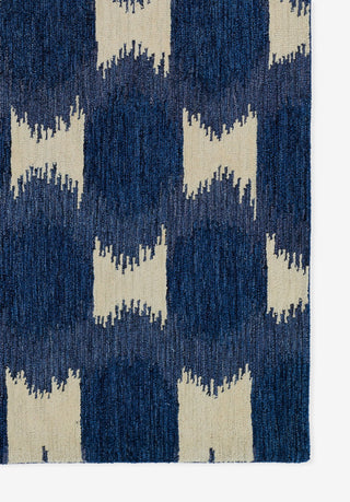 Momeni Leiden Hand Tufted Wool Navy Area Rug 9' X 12'