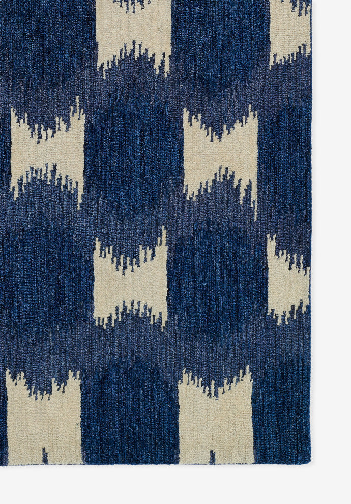 Momeni Leiden Hand Tufted Wool Navy Area Rug 9' X 12'
