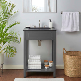Altura 24" Bathroom Vanity, Gray Black