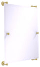 Carolina Frameless Rail Mounted Mirror, Satin Brass