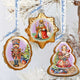 Nutrcracker Mercury Glass Ornaments Set of 3