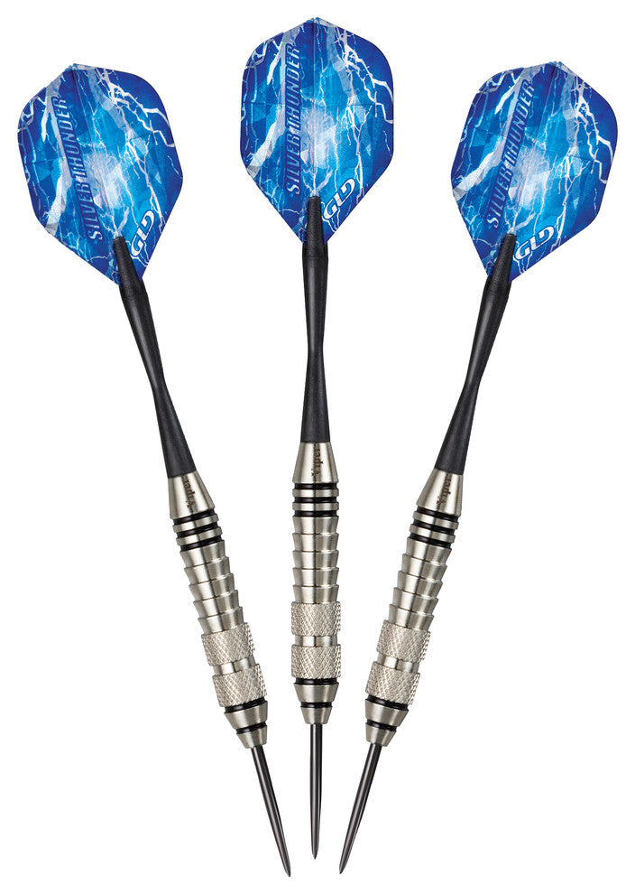 Silver Thunder Steel Tip Darts, 23 Grams