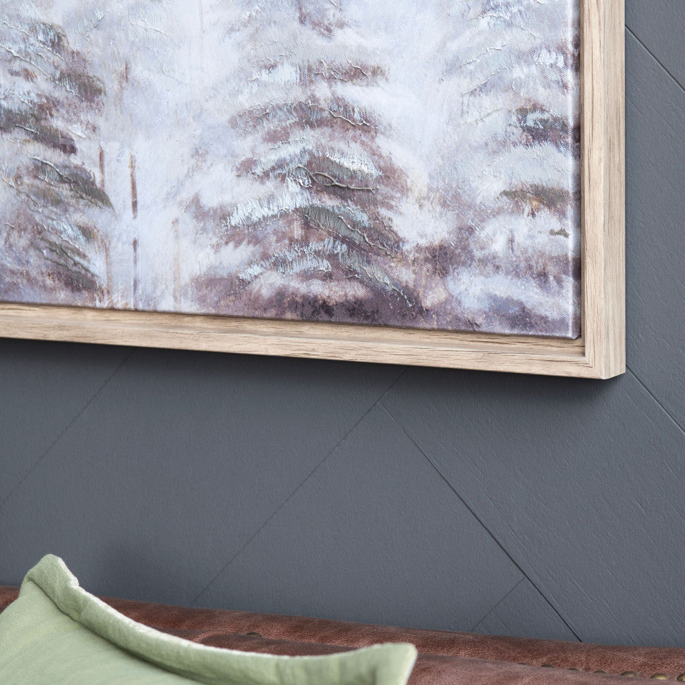 Becker Canvas Wall Art With Brown Frame