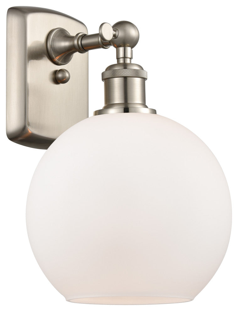 Innovations Lighting 516-1W-SN-G121-8 Athens 1 Light 8" Sconce