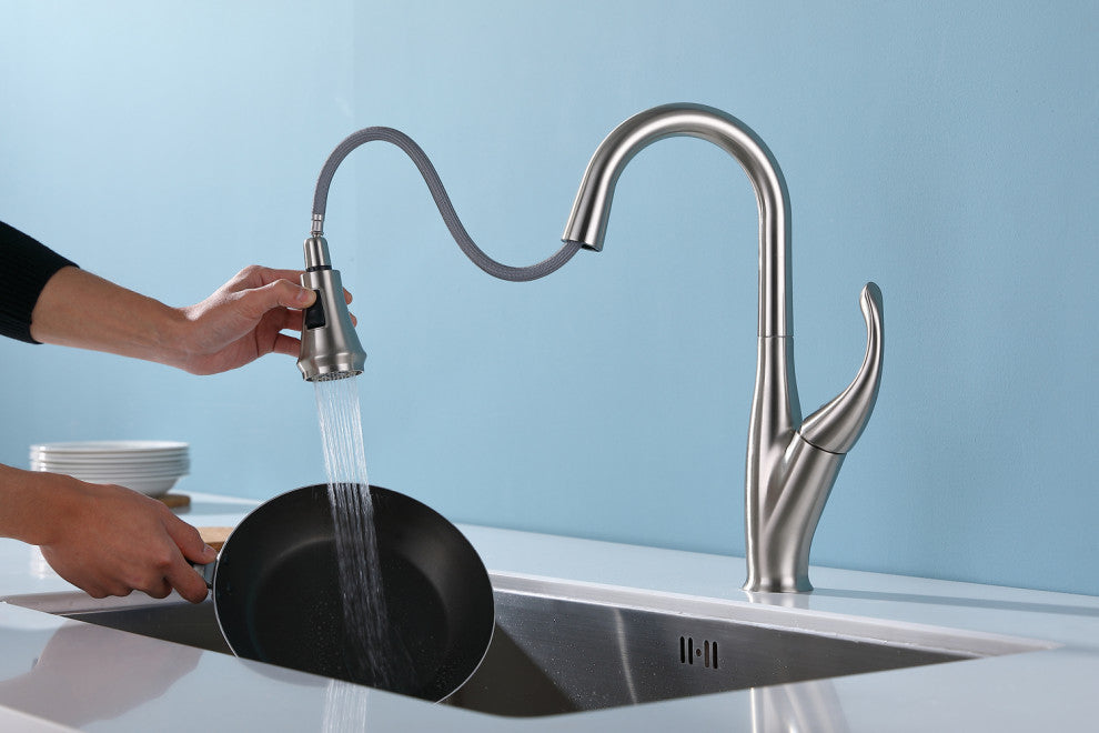 Topmount Stainless Steel 25"x22"x9" 4-Hole Single Bowl Kitchen Sink With Faucet