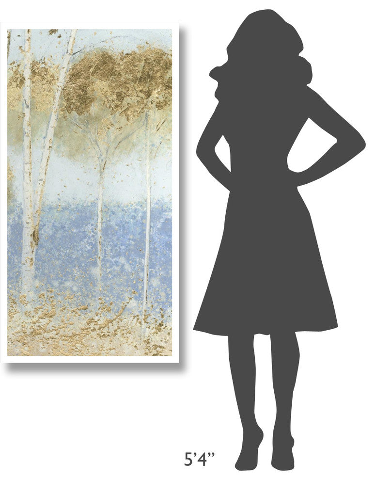 "Summer Birches IV" Digital Paper Print by James Wiens, 26"x50"