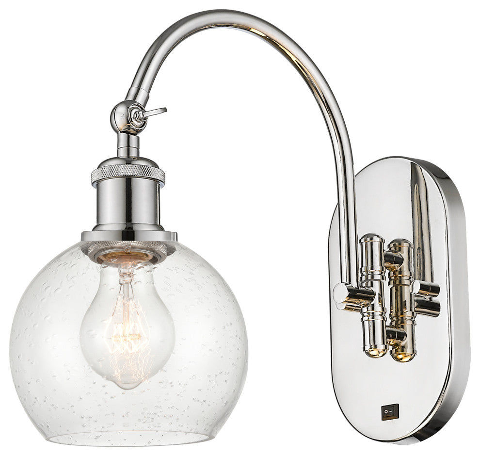 Innovations 518-1W-PN-G124-6 1 Light 6" Sconce, Polished Nickel