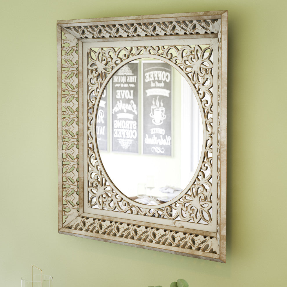 Kenroy 60578WHWDG Mirror, Mariane