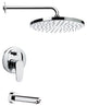 Chrome Tub and Shower Faucet Sets With 8" Rain Shower Head