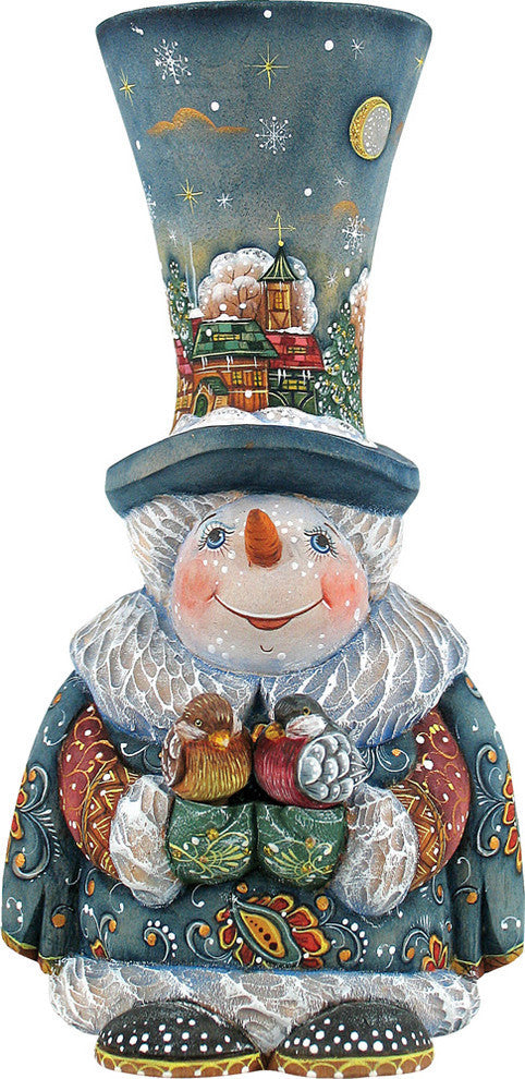 Frosty Carolers Scenic Decorative Ornament, Large