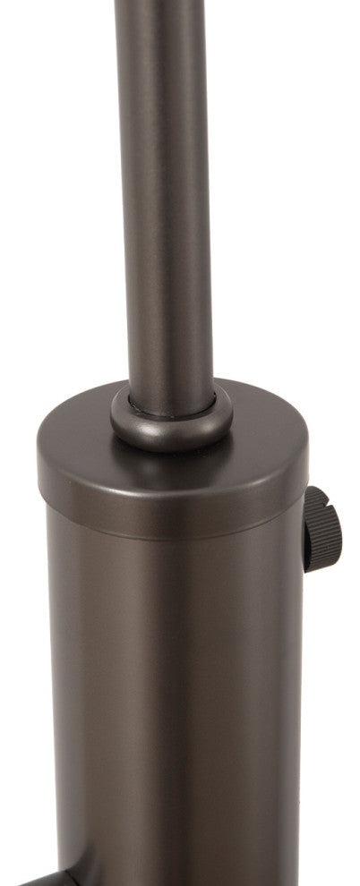 Palm Springs 1 Light Arc Floor Lamp, Gunmetal