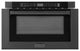 24" Built-in Microwave Drawer, Black Stainless Steel