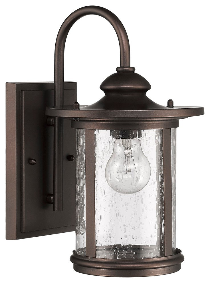 Cole Transitional 1-Light Rubbed Bronze Outdoor Wall Sconce