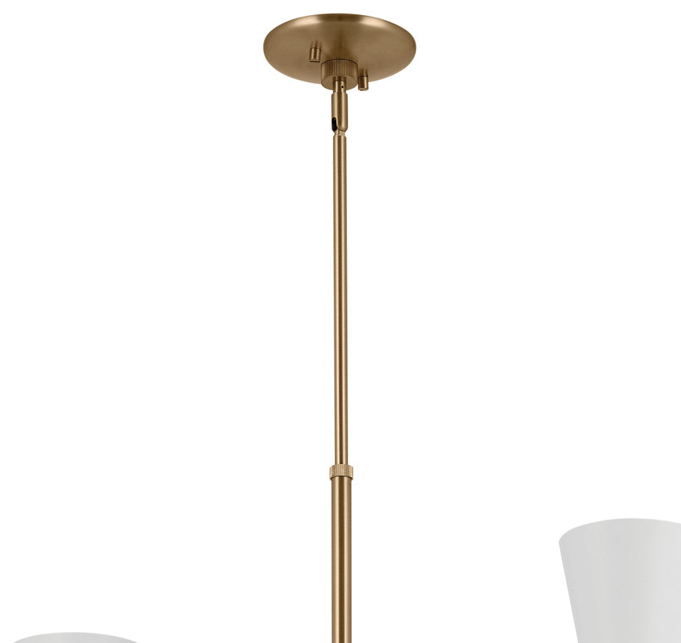 Phix 12 Light Chandelier Foyer, Champagne Bronze and Greige