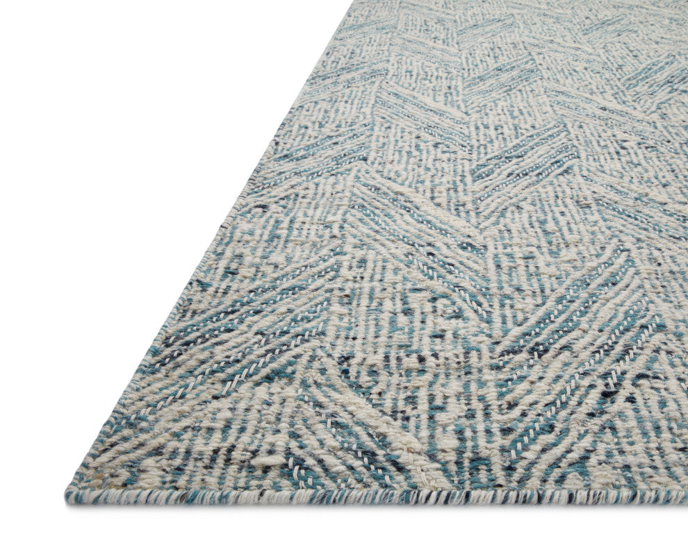 Loloi Raven Blue / Ivory 4'-0" x 6'-0" Accent Rug