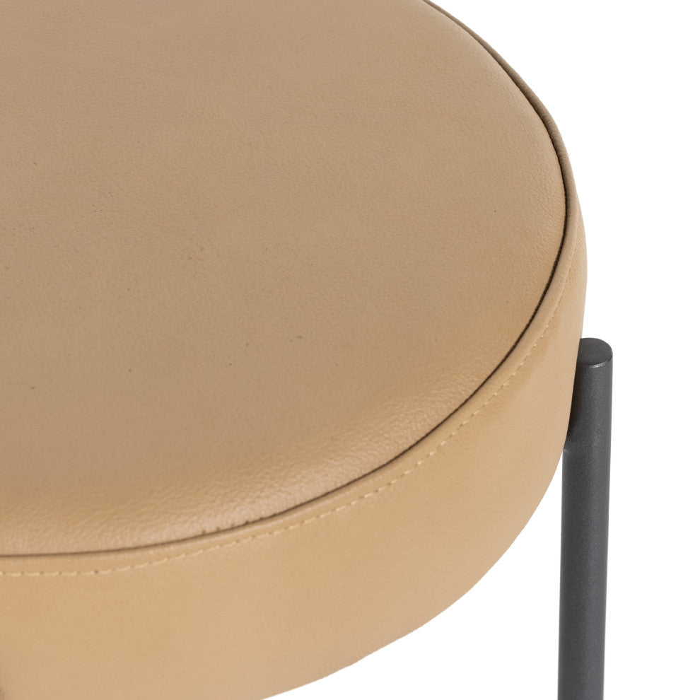 Nocona Stool, Natural Leather, Counter