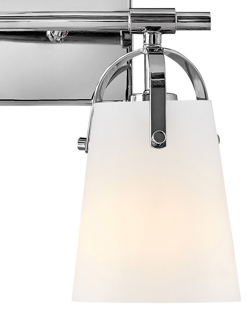 Hinkley Foster Small Two Light Vanity, Chrome