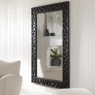 Uttermost 09803 Everest Satin Black Mirror