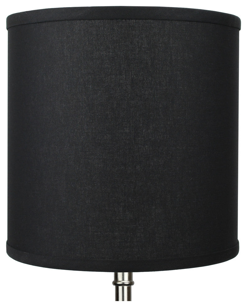 FenchelShades Drum Lampshade 10"x10"x10", Linen Black