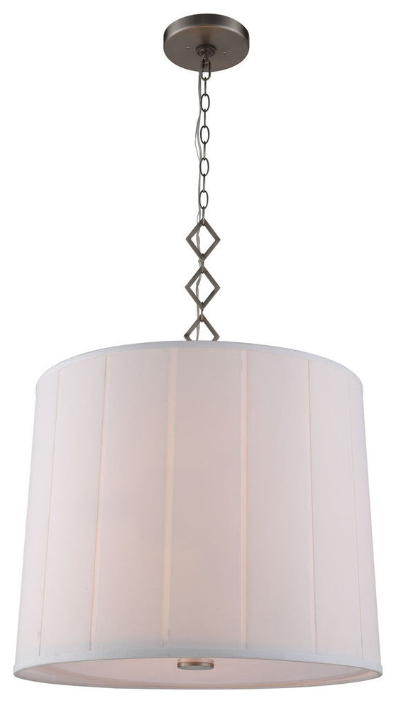 Elegant Lighting Luna Collection Pendant, Vintage Nickel