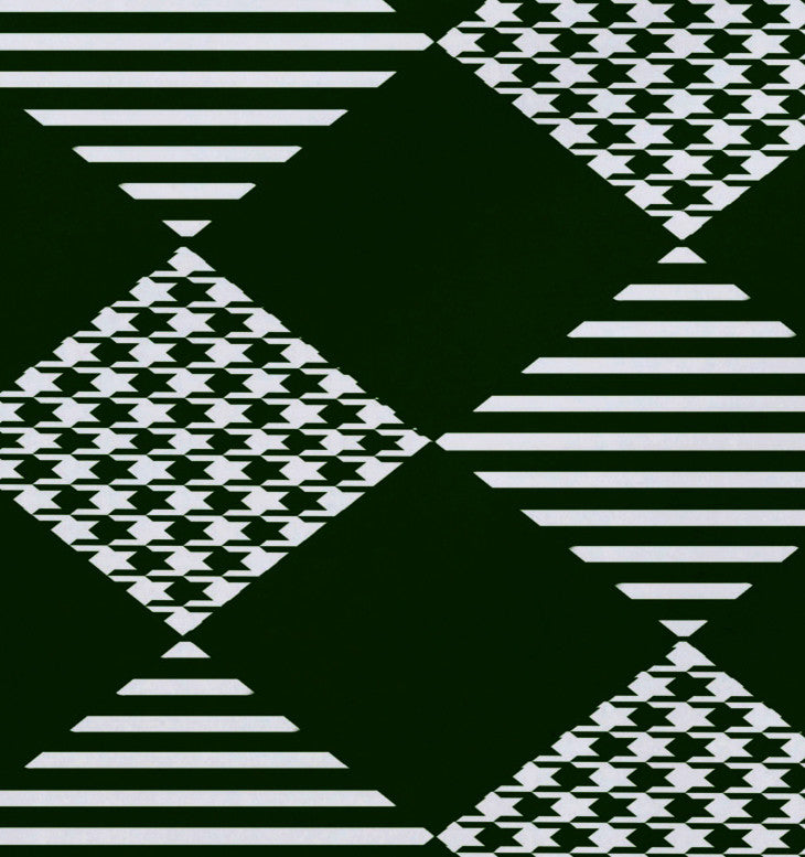 Decorative Holiday Placemat, Set of 4 Geometric, Green