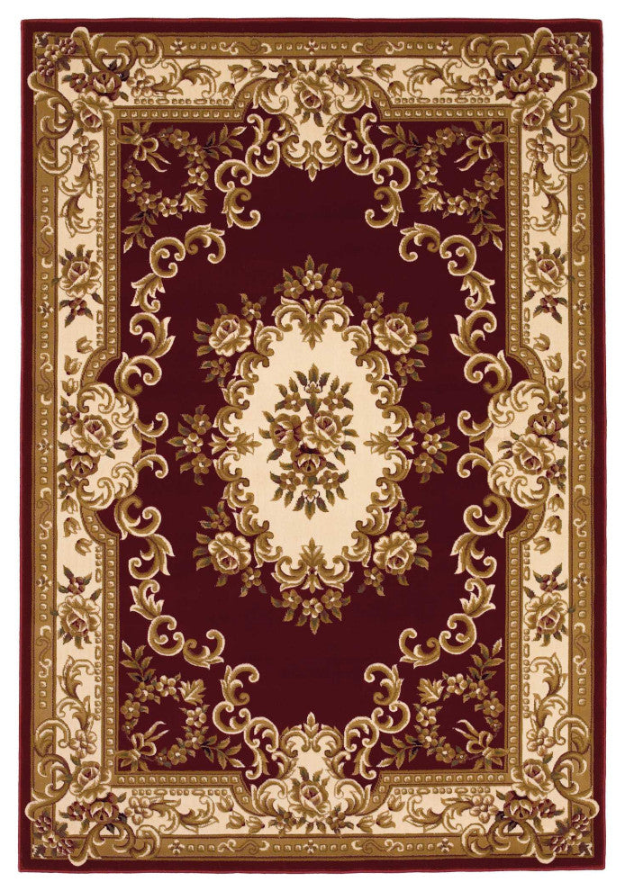 HomeRoots 7' x 10' Polypropylene Redor Ivory Area Rug