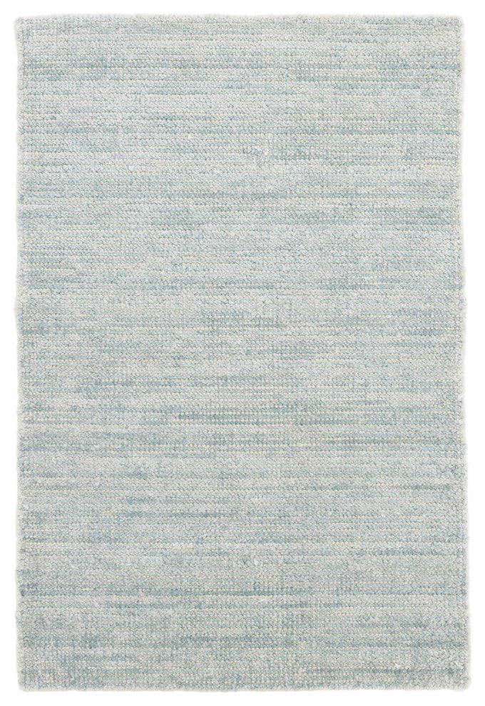 Dash & Albert Quartz Ocean Handwoven Viscose/Cotton Rug, Blue, 2' x 3'