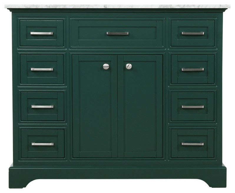 Amber Single Bathroom Vanity, Blue, Green, 42"