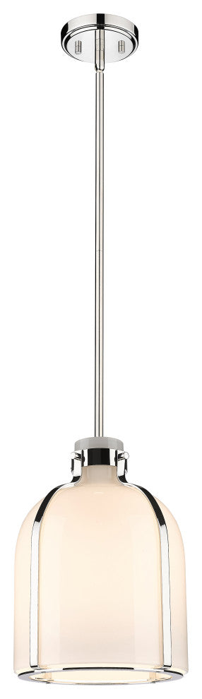 Zlite 818-9PN 1-Light Pendant, White Opal