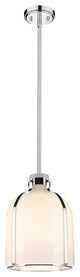 Zlite 818-9PN 1-Light Pendant, White Opal