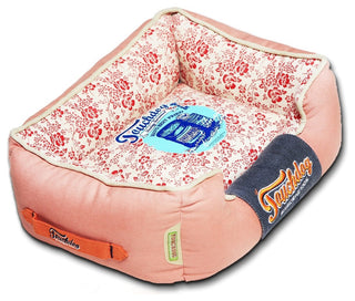 Touchdog Floral-Galore Vintage printed Ultra-Plush Rectangular Designer Dog Bed