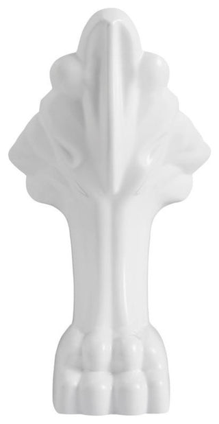 Soaking Clawfoot Tub With External Drain, 63", White/Gold