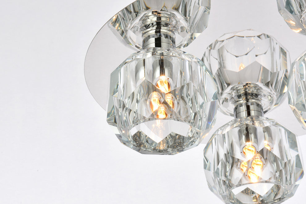 3 Light Ceiling Lamp, Chrome
