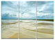 "Low Tide in Mont Saint Normandy" Metal Wall Art, 3 Panels, 36"x28"